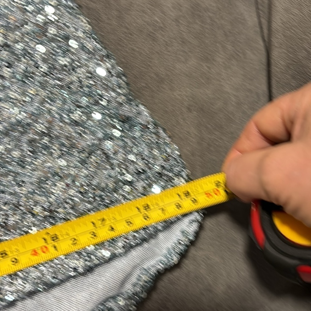 Zara Women's Silver sequin Jumpsuit - Picture 8 of 9